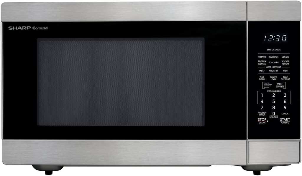 Sharp SMC2266KS 1200-Watt 2.2 Cu/ft Stainless Microwave