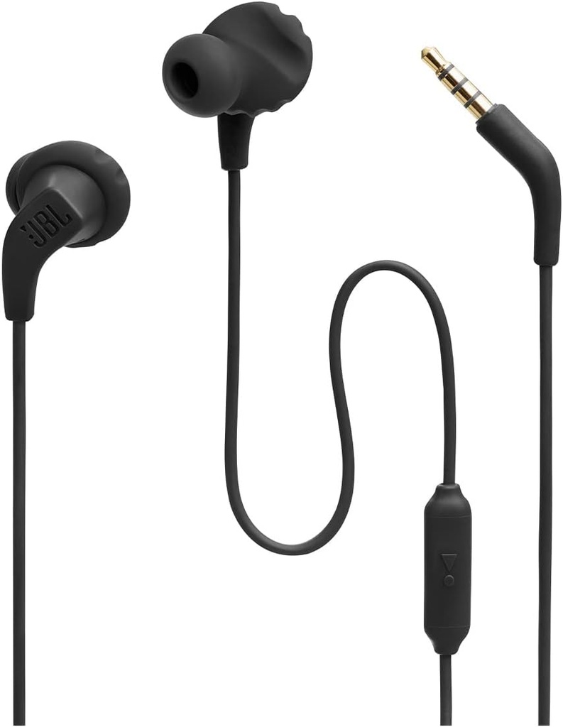 JBL Endurance Run 2 In-Ear Wired Sport Headphones (Black)