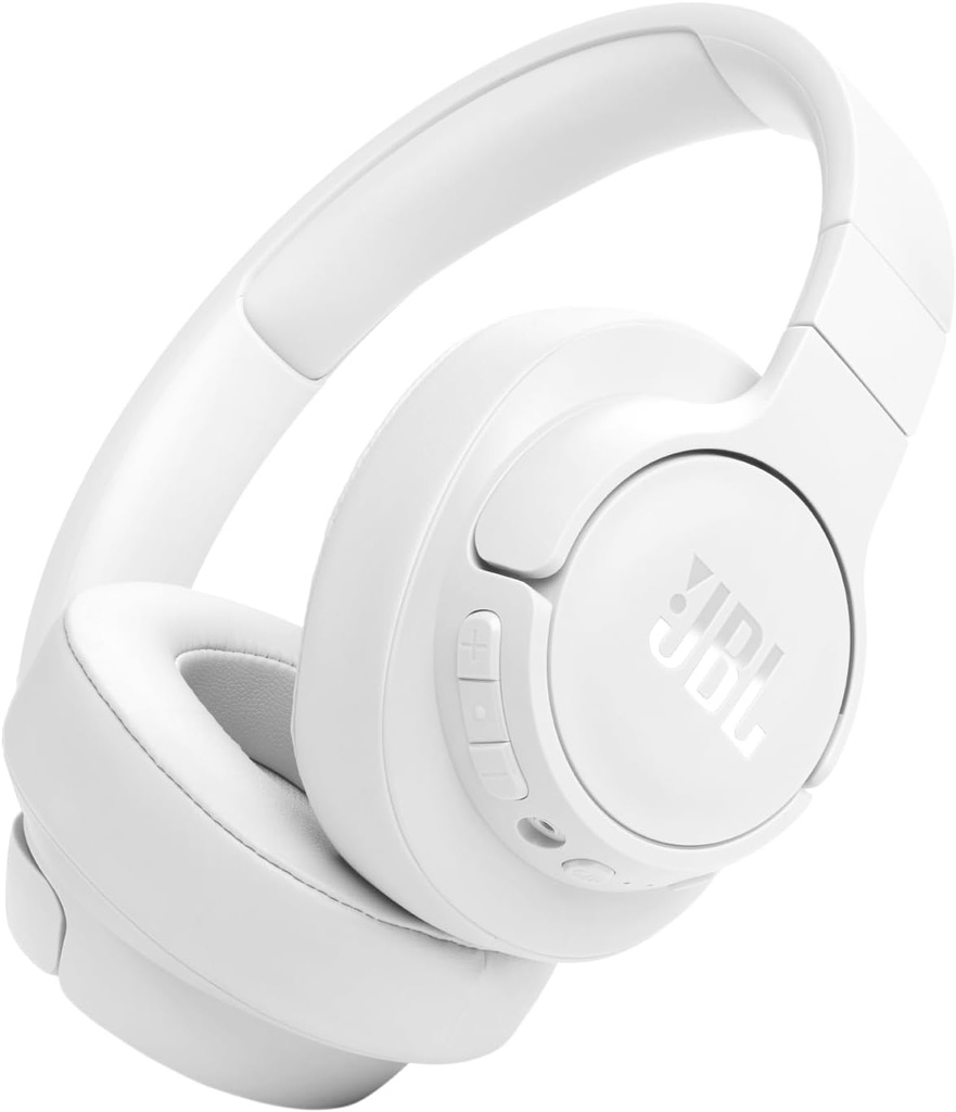 JBL Tune 770NC Over-Ear Bluetooth Adaptive Noise Cancelling Headphones (White)