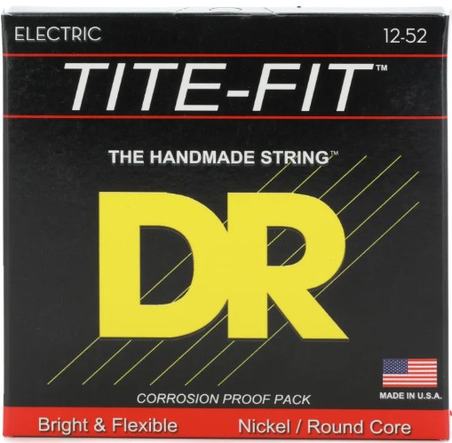DR Strings JZ-12 Tite Fit Electric Round Core 12-52 Jazz