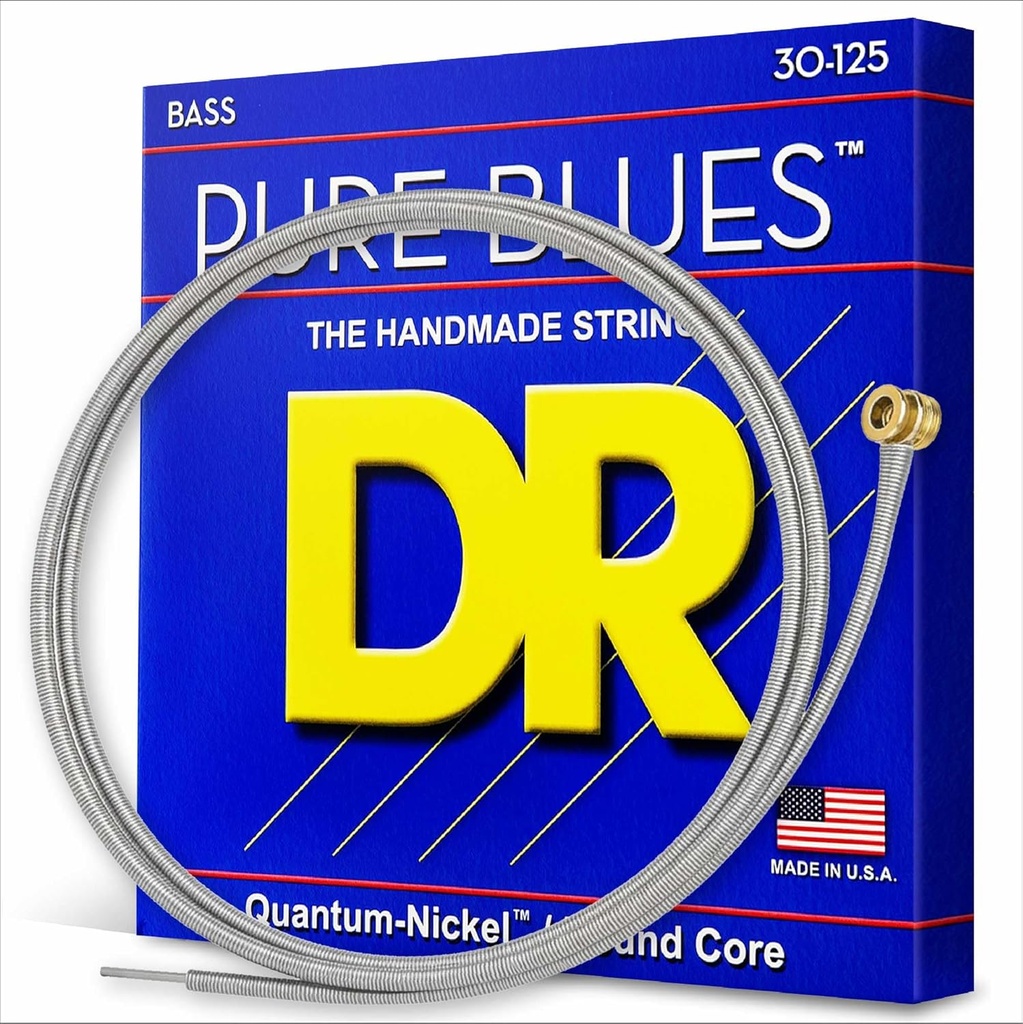 DR Strings PB6-30 PURE BLUES 6-String Bass Guitar Strings 30-125