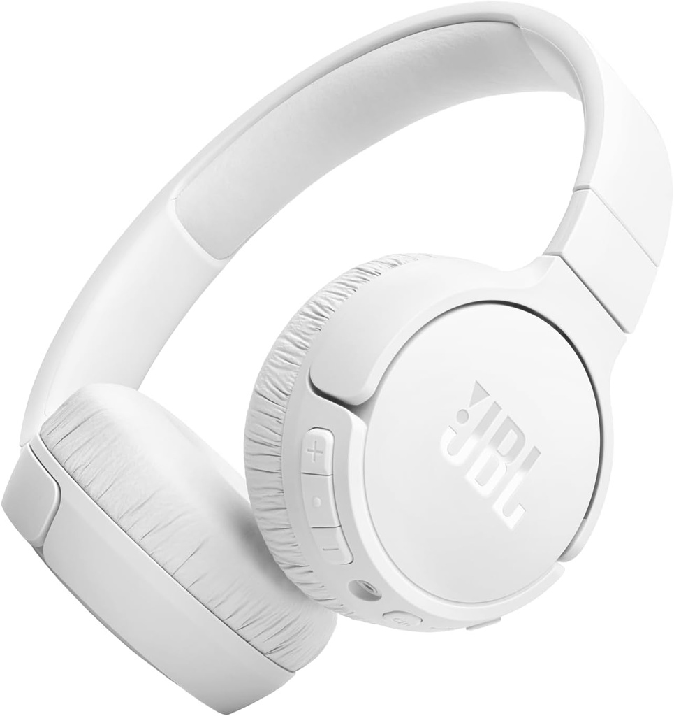 JBL Tune 670NC White Wireless On-Ear Headphones with Active Noise Cancellation