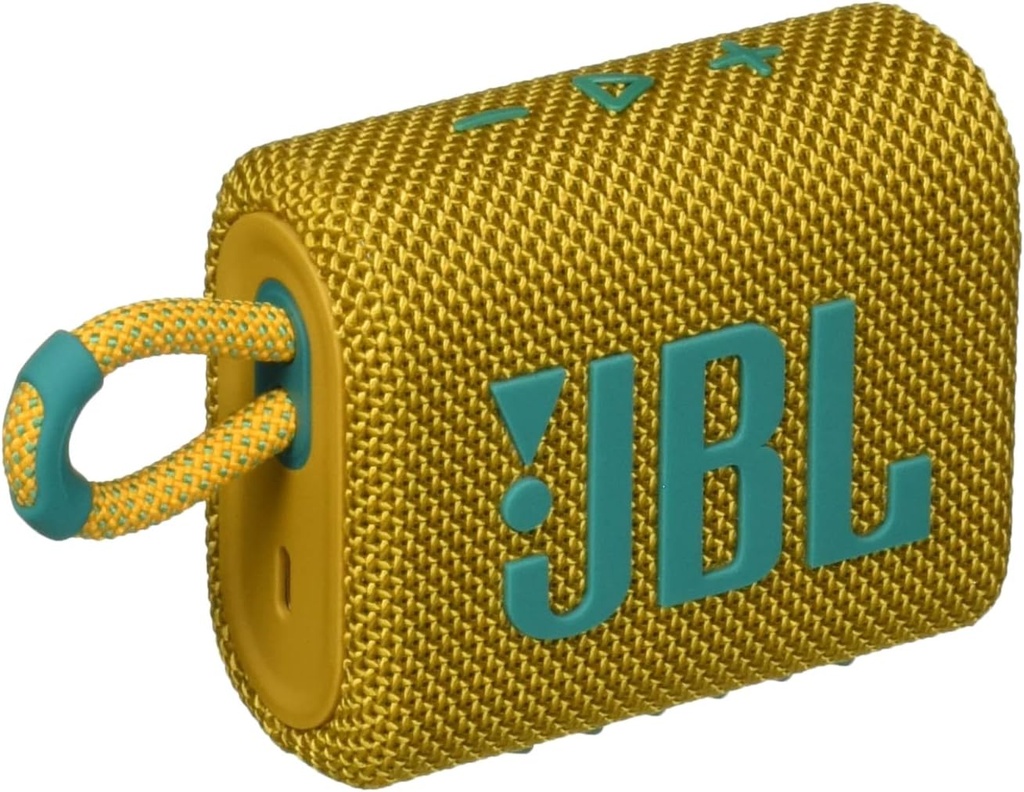 JBL GO3 Yellow Portable IP67 Waterproof Speaker - up to 5-hours playtime