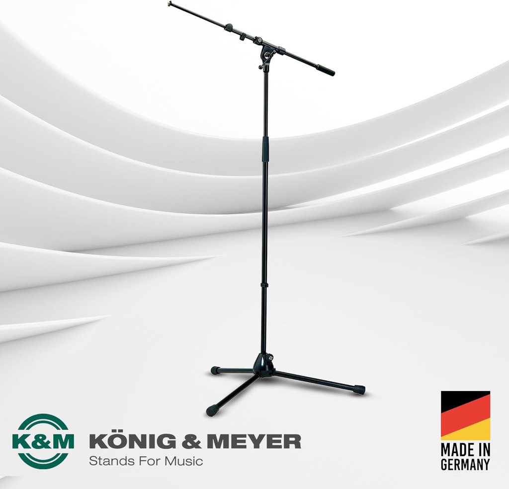 Konig & Meyer 21090.500.55 Heavy-Duty Tripod Microphone Stand (Black)