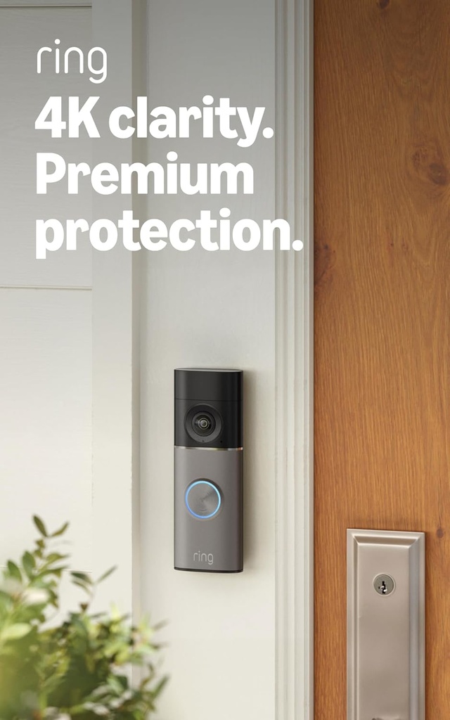 Ring Doorbell Battery Pro 4K Security Camera