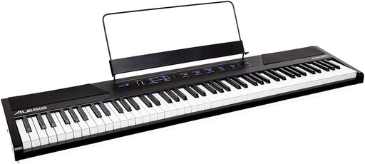 [CONCERTXUS] Alesis Concert 88-key Digital Piano  Semi-weighted Action, 10 Voices, 128-note Polyphony, Split and Layer Modes, Onboard Speakers, USB-MIDI, and Included Sustain Pedal