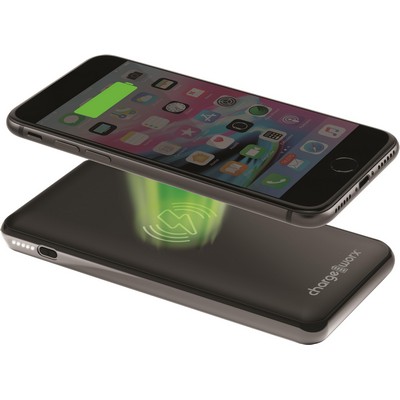 [CX6834BK] Chargeworx 10,000 mAh Power Bank with Wireless Charging