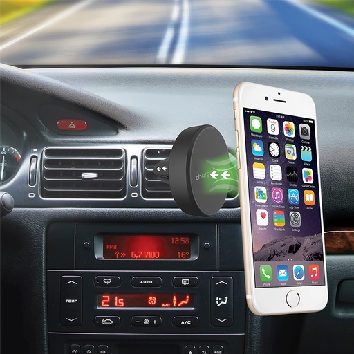 [CX9942BK] Chargeworx Magnetic Swivel Air Vent Phone Mount