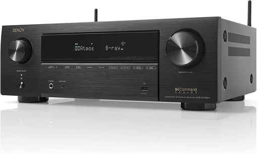 [AVRX1700H] Denon 7.2ch 8K AV receiver with 80W per channel Dolby Atmos, Dolby Atmos Height Virtualization Technology, DTS:X and DTS Virtual:X