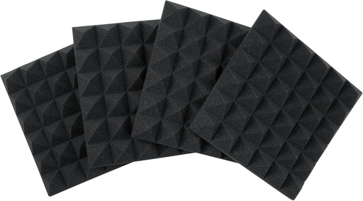 [GFW-ACPNL1212PCHA-4PK] Gator GFW-ACPNL1212PCHA-4PK 2" Thick Acoustic Foam Panels 12" x 12" (4-Pack)