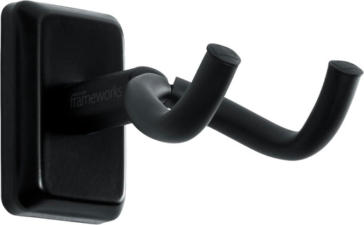 [GFW-GTR-HNGRBLK] Gator GFW-GTR-HNGRBLK Wall Mounted Guitar Hanger with Black Mounting Plate