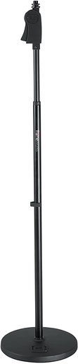 [GFW-MIC-1001] Gator GFW-MIC-1001 Round Base Mic Stand with Deluxe One-Handed Clutch and 10" Base