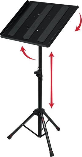 [GFW-UTL-MEDIATRAY1] Gator GFW-UTL-MEDIATRAY1 Frameworks Compact Adjustable Media Tray Stand