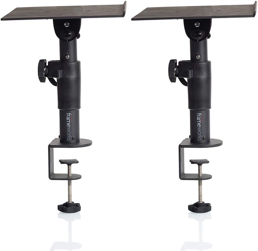 [GFWSPKSTMNDSKCMP] Frameworks Clamp-On Studio Monitor Stand (Pair)