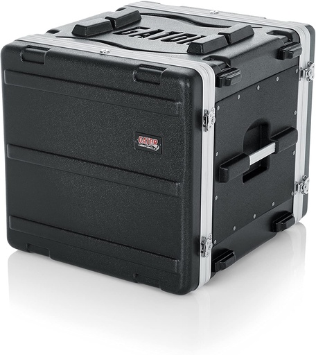 [GR-10L] Molded PE Rack Case; Front, Rear Rails; 10U; 19" Deep; Locking