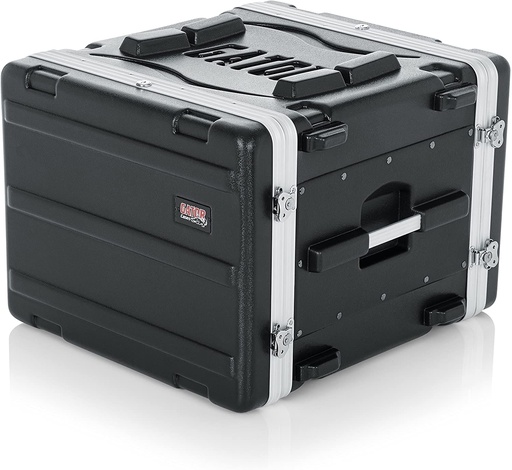 [GR-8L] Gator GR-8L Molded PE Rack Case; Front, Rear Rails; 8U; 19" Deep; Locking