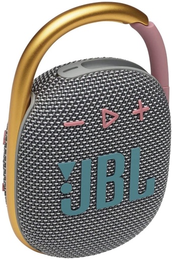 [Clip4 Gray] JBL Clip4 Ultra-portable Waterproof Speaker - Up to 10-hours playback (Gray)