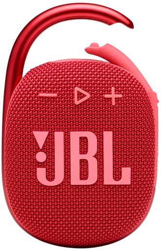 [Clip4 Red] JBL Clip4 Ultra-portable Waterproof Speaker - Up to 10-hours playback (Red)
