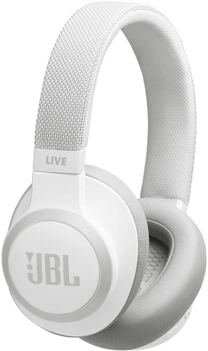 [LIVE650BTNCWAM] JBL Over-Ear Noise Cancelling Wireless Bluetooth Headphones w/ Voice Assistant (White)