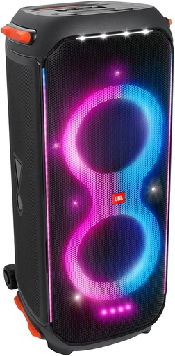[Partybox 710] JBL Party Speaker with Powerful Sound, Built-in Lights and Extra Deep Bass, IPX4 Splash Proof, App/Bluetooth Connectivity, Made for Everywhere with a Handle and Built-in Wheels (Black)