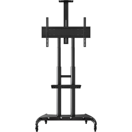 [FP4000] Adjustable-Height Large-Capacity TV Stand with Webcam Shelf. Designed to hold 40" to 90" flat-panel TVs. 200lbs, TV stand height adjustment range: 49.5" to 76.5" H (in 2” increments)