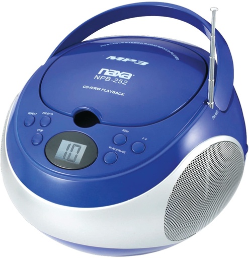 [NPB252B] Naxa Blue CD Radio Portable