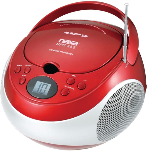[NPB252R] Naxa Red CD Radio Portable