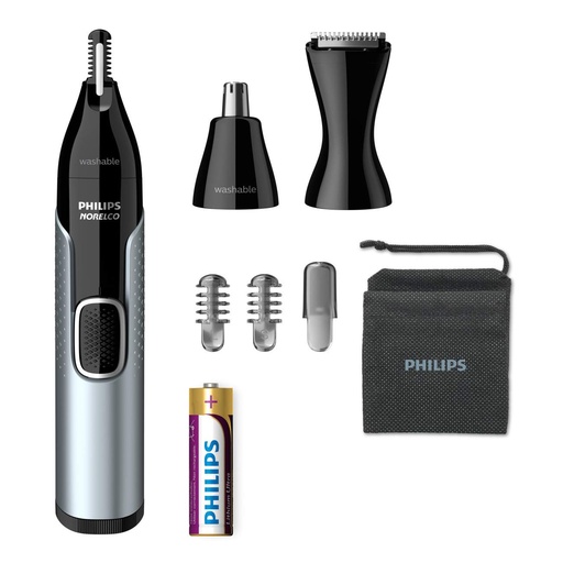 [NT5600] Norelco Nose Trimmer 10-piece with Pouch & 2 Guards