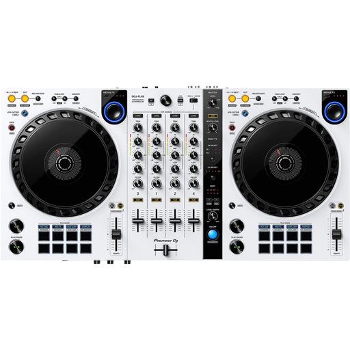 [DDJFLX6] Pioneer DJ DDJ-FLX6 4-deck Rekordbox and Serato DJ Controller (White)