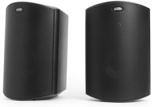 [Atrium 4 Black] Polk Audio Atrium 4 Outdoor Speakers with Powerful Bass (Pair, Black)