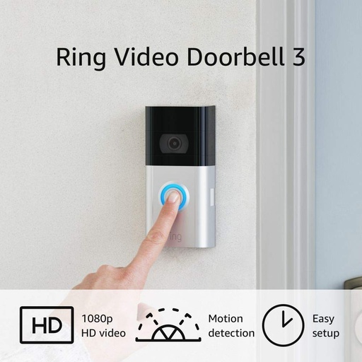 [DOORBELL 3] Ring Video Doorbell 3 - Enhanced WiFi, Improved motion detection