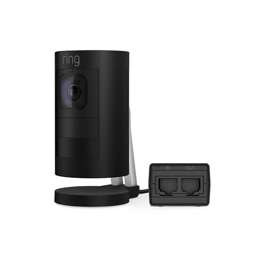 [Stick Up Cam ELITE - Black] Ring Stick Up Cam Elite - POE HD Camera with Two-way talk, Night Vision (Black)