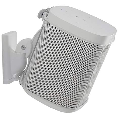[WSWM21-W1] Sanus Single Wireless Spkr Mnt W/Sonos Bracket (White)