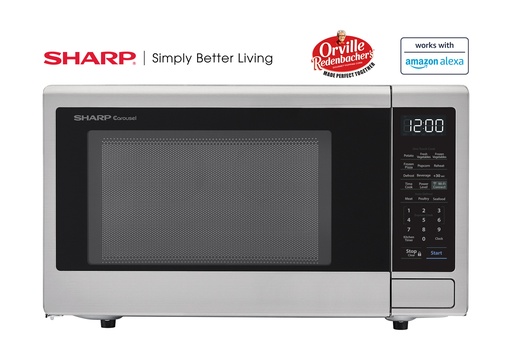 [SMC1139FS] Sharp 1.1 cu Microwave, Stainless