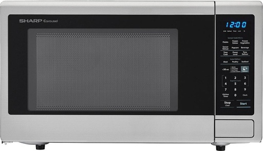 [SMC1443CM] Sharp 1.4 cu/ft Black Stainless Steel
