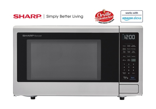 [SMC1449FS] Sharp 1.4 cu Microwave, Stainless
