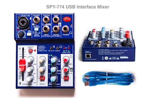 [SPY-774] Spyn USB Interface 4-Channel Mixer