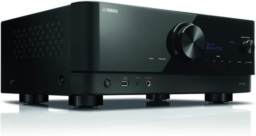 [RXV6ABL] 7.2-Channel AV Receiver with 8K HDMI and MusicCast Supports enhanced media and gaming - ALLM, VRR, QFT, QMS (with future firmware update)..• Dolby Atmos with Dolby Atmos Height Virtualization (with future firmware update) and DTS:X..• YPAO automatic ro...