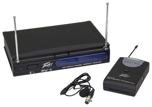 [PV-1 U1 BL] Peavey PV-1 U1 UHF Lavalier Wireless Mic