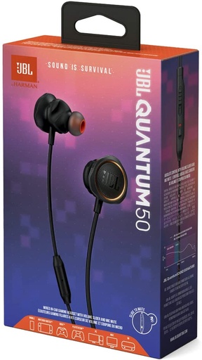 [Quantum 50] JBL Quantum 50 Wired In-Ear Gaming Headphones