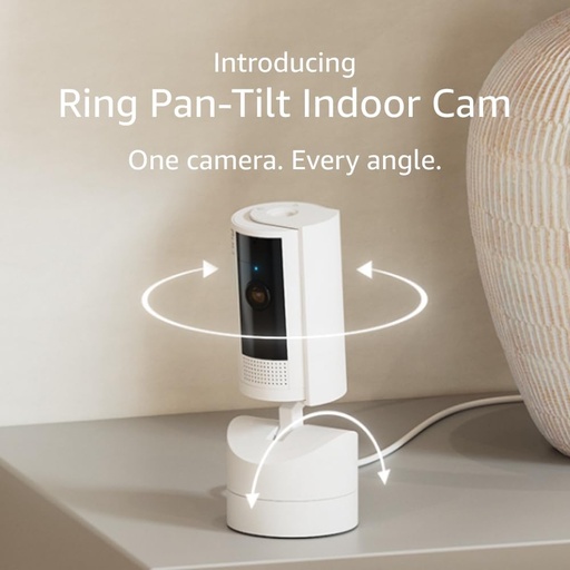 [Pan-Tilt Indoor White] Ring Pan-Tilt Indoor Cam (White)