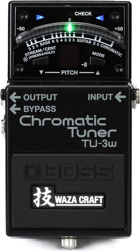 [TU-3W(B)] BOSS TU-3W Waza Craft Chromatic Tuner with Bypass