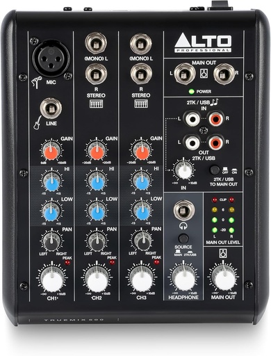 [TrueMix 500] Alto TrueMix 500 5-Channel Analog Mixer w/ USB