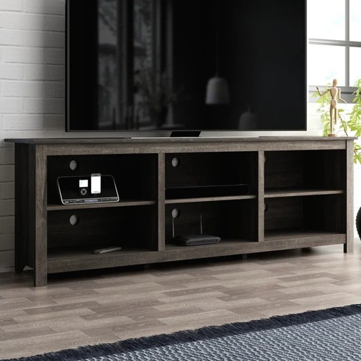 [FG-DA-PU-7-355-WAY] Open TV Cabinet for up to 78" TVs (Dark Oak)