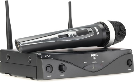 [WMS420 Vocal Set Band B2] AKG WMS420 UHF Band B2 Wireless Handheld Microphone System