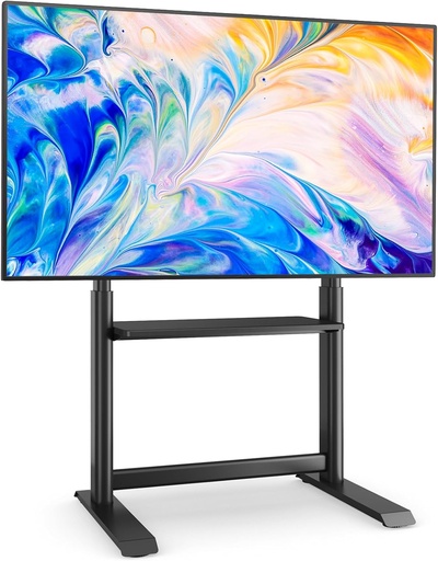 [TF1301] Universal Height Adjustable TV Stand with Shelf for 60-86 Inch TVs