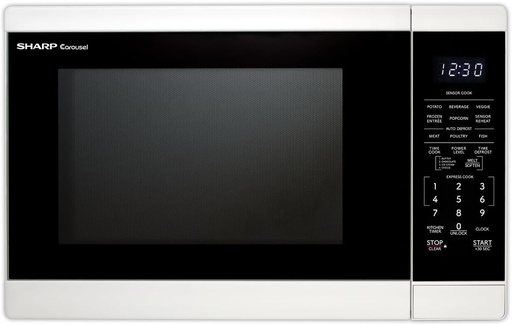 [SMC1461KW] Sharp SMC1461KW 1.4 cu Microwave White, 1100-Watts