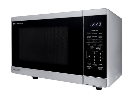 [SMC1465KM] Sharp SMC1465KM 1.4 cu Microwave Stainless Steel, 1100-Watts