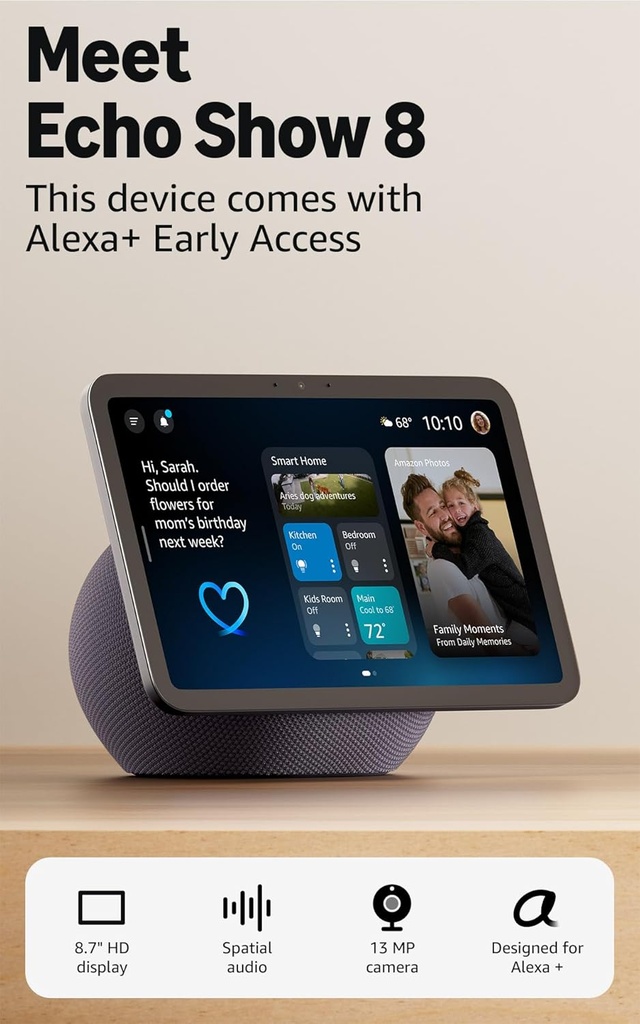 Amazon Echo Show 8 3rd Gen (Graphite Black) | Sound Decision Ltd.