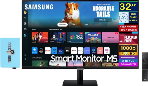 [LS32DM500ENXGO] Samsung 32" Smart Monitor M5 (M50D) FHD TV & Speakers